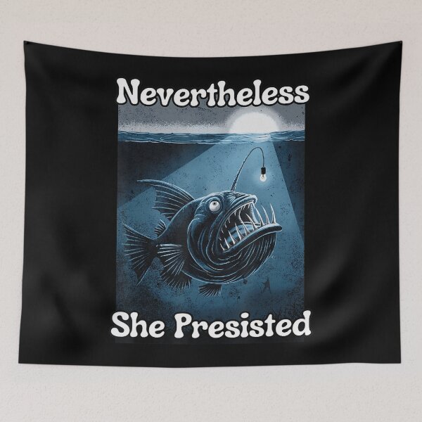 Item preview, Anglerfish Found The Light Angler Fish Funny designed and sold by FantasyFablesC.