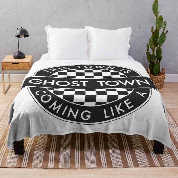 Item preview, THIS TOWN IS COMING LIKE A GHOST TOWN - [2 Tone Roundel] (White Background) designed and sold by phigment-art.