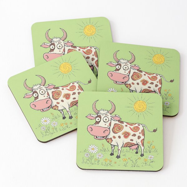 Item preview, Crazy Cow on the Meadow designed and sold by Wild-way Art.
