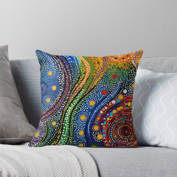 Item preview, Aboriginal Inspired Dot Art - Whirls And Waves designed and sold by GrinGalore.