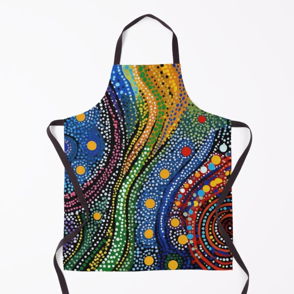 Item preview, Aboriginal Inspired Dot Art - Whirls And Waves designed and sold by GrinGalore.