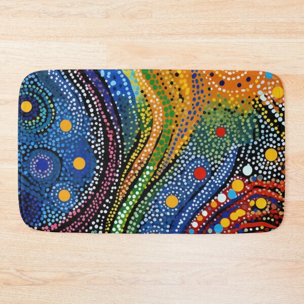 Item preview, Aboriginal Inspired Dot Art - Whirls And Waves designed and sold by GrinGalore.