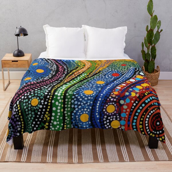 Item preview, Aboriginal Inspired Dot Art - Whirls And Waves designed and sold by GrinGalore.