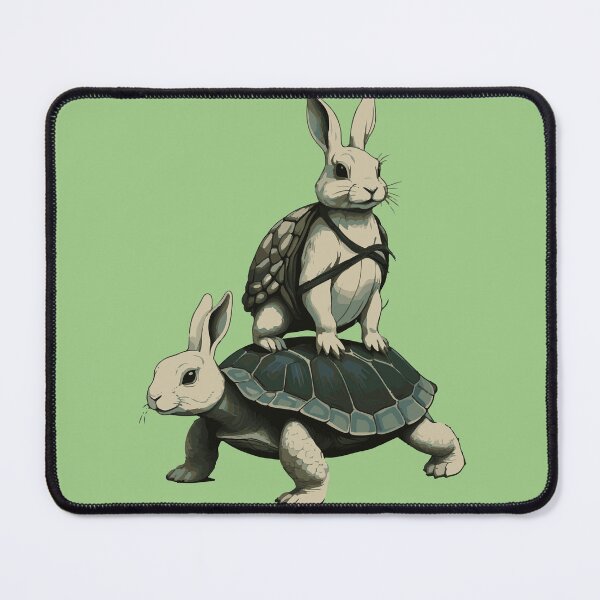 Item preview, Turtle and Rabbit Friendship designed and sold by After De Moment.