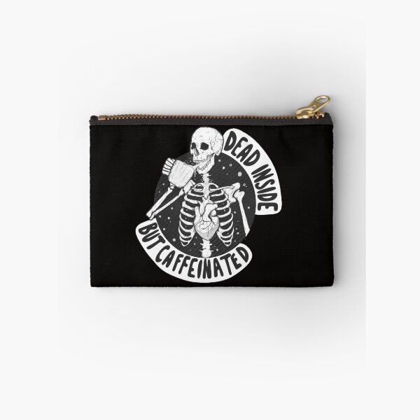 Item preview, Black and white Dead inside but caffeinated  designed and sold by Jess.a.creates.