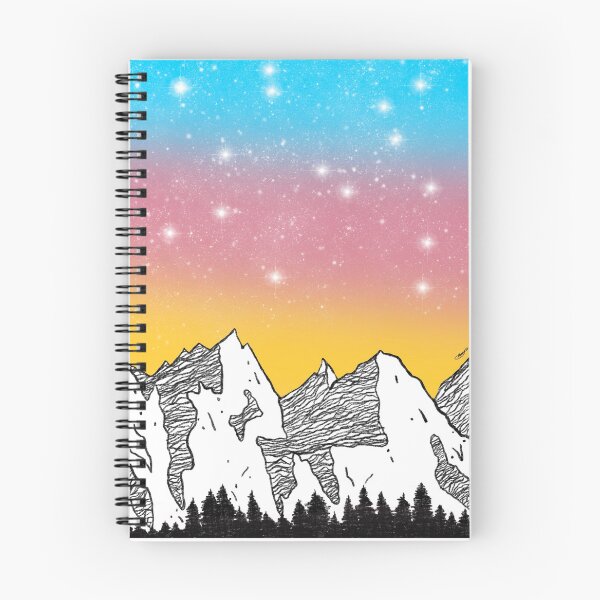 Item preview, Pansexual pride mountains designed and sold by TheGayMarvin.