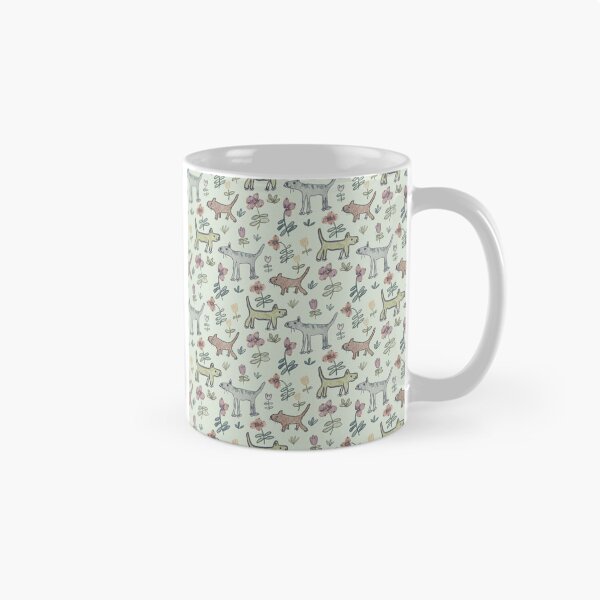 Item preview, : “Playful Dogs & Flowers Mini Pattern designed and sold by artievarudzite.