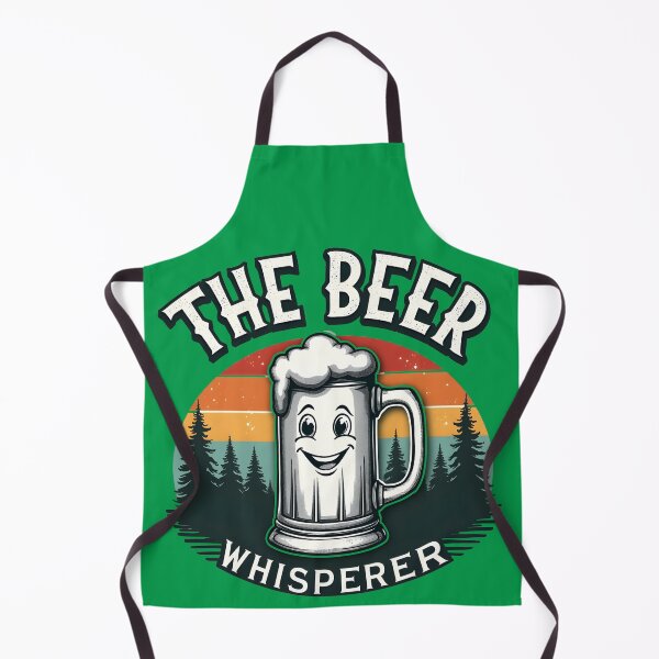 Artikelvorschau, Der Bierflüsterer – T-Shirt im Vintage-Stil mit lächelndem Bierkrug entworfen und verkauft von WAUZ.