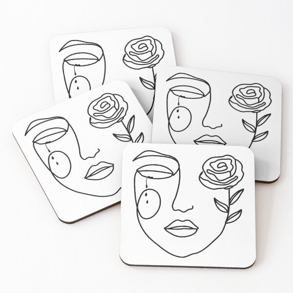 Item preview, Tears and Bloom - Abstract Line Art (black) designed and sold by DARK_NOVA.