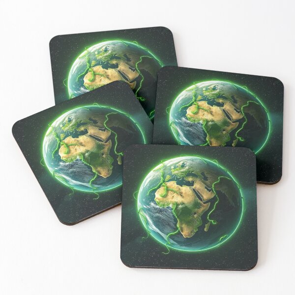 Item preview, Eco-Futurism: Sustainable Sci-Fi Earth with Neon Vines designed and sold by Muted Marvels.