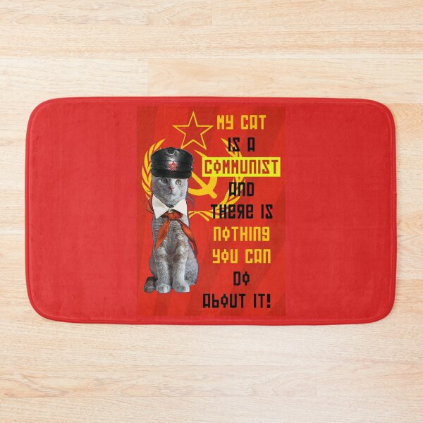 Aperçu de l'œuvre Mon chat est communiste créée et vendue par Radical Poster Collective.