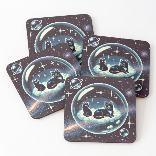 Item preview, Pixel Cats Traversing The Universe  designed and sold by PixCthulhu.