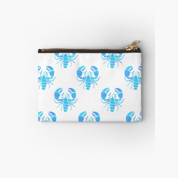 Item preview, A watercolor pattern of turquoise blue lobsters / crayfish designed and sold by Hillary Holt.