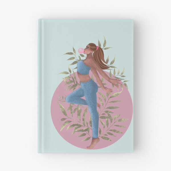 Item preview, Woman in sportswear with chewing gum. Sporty beautiful young woman designed and sold by Grin Katalina Floral Patterns & Cozy Art.