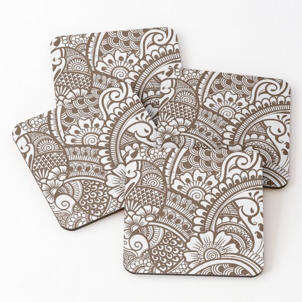 Item preview, Paisleys in henna  designed and sold by avani_gadhia.art.