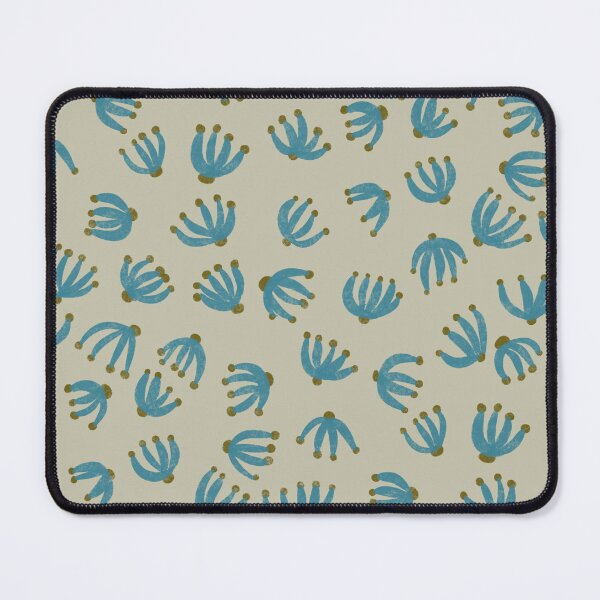 Item preview, “Blue Blossoms on Cream” Large scale designed and sold by artievarudzite.