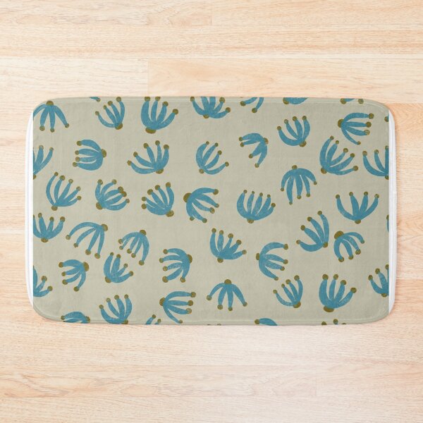 Item preview, “Blue Blossoms on Cream” Large scale designed and sold by artievarudzite.