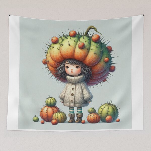 Item preview, Horned Melon Girl designed and sold by Beyondnote-Art.