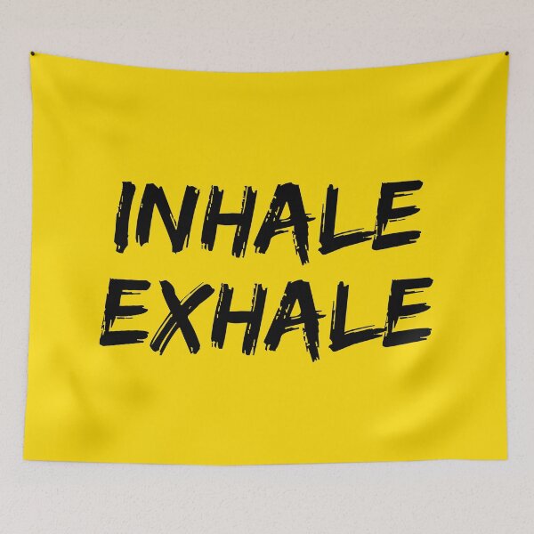Item preview, INHALE EXHALE - BREATHE - The Prodigy (YELLOW BACKGROUND) designed and sold by phigment-art.
