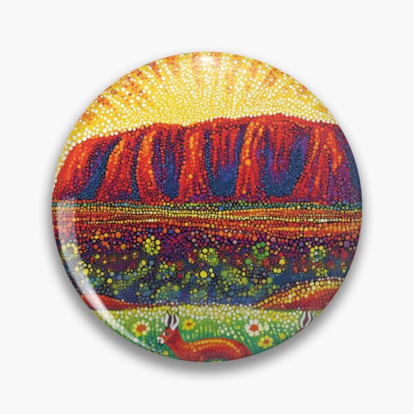 Item preview, Aboriginal Inspired Dot Art - Uluru Beauty designed and sold by GrinGalore.