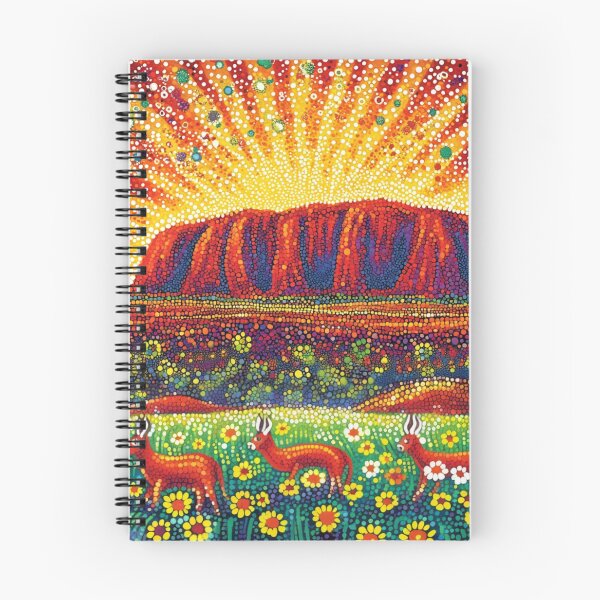 Item preview, Aboriginal Inspired Dot Art - Uluru Beauty designed and sold by GrinGalore.