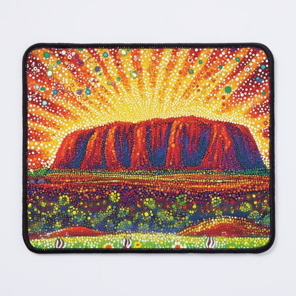 Item preview, Aboriginal Inspired Dot Art - Uluru Beauty designed and sold by GrinGalore.
