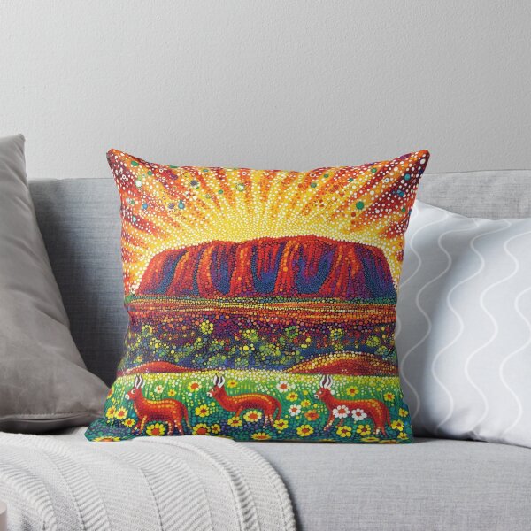 Item preview, Aboriginal Inspired Dot Art - Uluru Beauty designed and sold by GrinGalore.