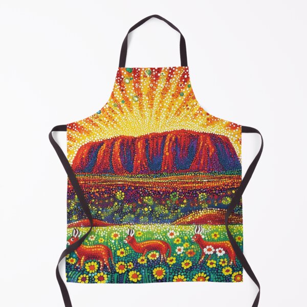 Item preview, Aboriginal Inspired Dot Art - Uluru Beauty designed and sold by GrinGalore.