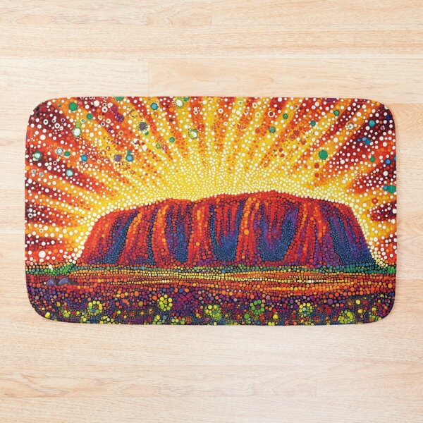 Item preview, Aboriginal Inspired Dot Art - Uluru Beauty designed and sold by GrinGalore.