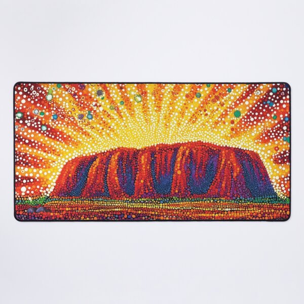 Item preview, Aboriginal Inspired Dot Art - Uluru Beauty designed and sold by GrinGalore.
