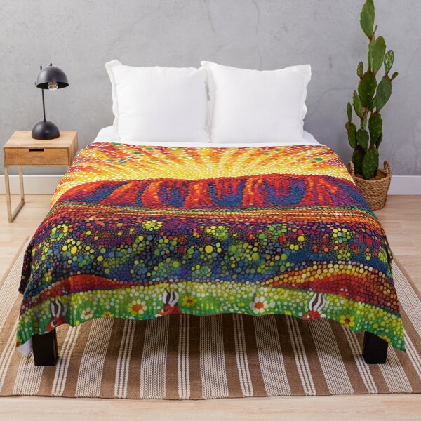 Item preview, Aboriginal Inspired Dot Art - Uluru Beauty designed and sold by GrinGalore.