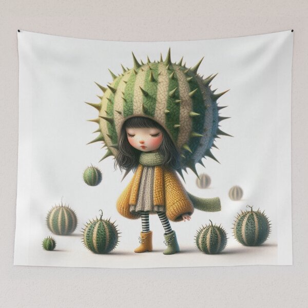 Item preview, Horned Melon Girl designed and sold by Beyondnote-Art.