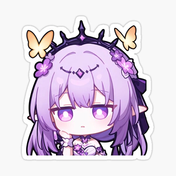 Item preview, Castorice Honkai Star Rail Sticker HSR Decals Castorice Chibi Sticker Star rail Shirt case designed and sold by ItemWaifuArt.