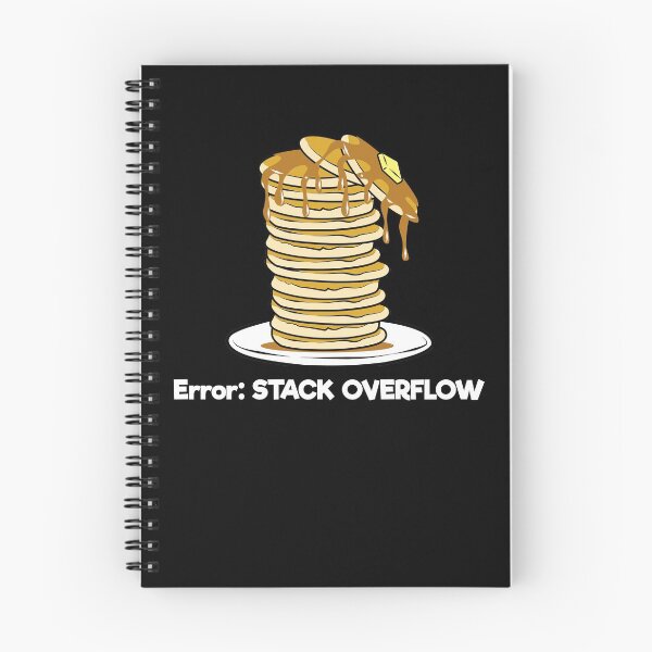 Item preview, ERROR Stack Overflow Pancake Falling designed and sold by SassyYetClassy.
