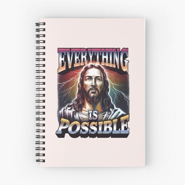 Item preview, Mark 9:23 – Everything Is Possible | Bootleg-Style Jesus Art | Christian Bible Verse designed and sold by  KnitLuv.