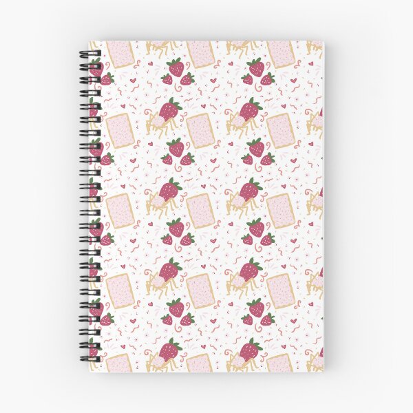 Aperçu de l'œuvre Motif d'araignée dessert à la fraise créée et vendue par CloudyAppleArt.