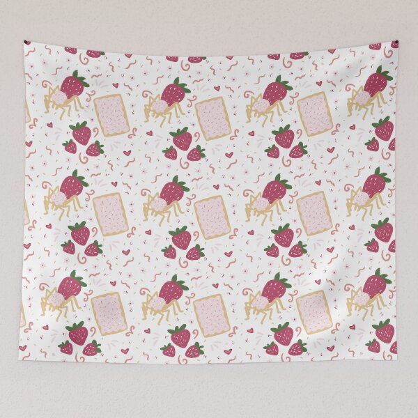 Item preview, Strawberry Dessert Spider pattern designed and sold by CloudyAppleArt.