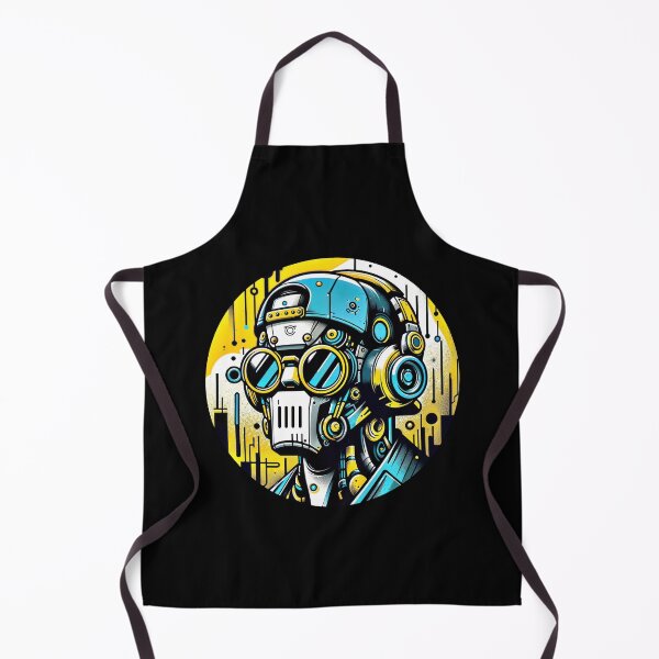Item preview, Futuristic Robot DJ with Cyberpunk Vibes and Neon Accents designed and sold by DopeVibeStuff.
