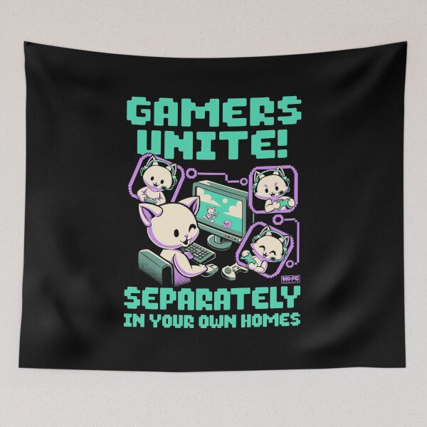 Item preview, Gamers United! designed and sold by World Domination For Cats ®.