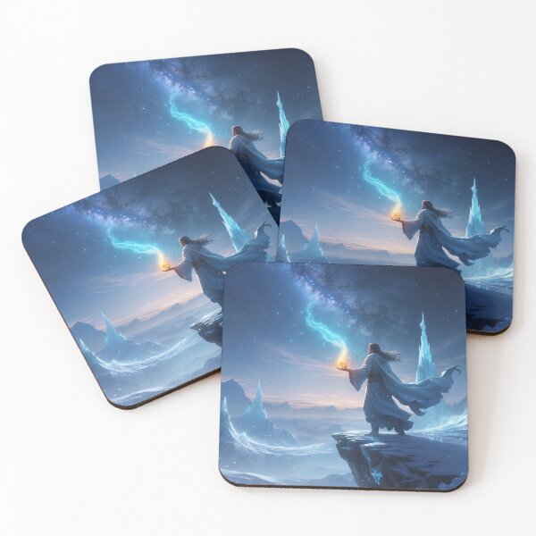 Item preview, Celestial Winter Odyssey: Eternal Beacon Amid Frozen Wonders designed and sold by Astraliscape.