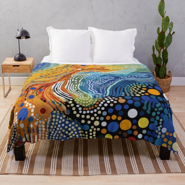 Item preview, Aboriginal Inspired Dot Art - Abyss Of Water designed and sold by GrinGalore.