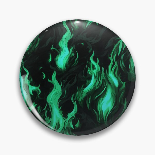 Item preview, Eerie Green Flames designed and sold by zzz888.