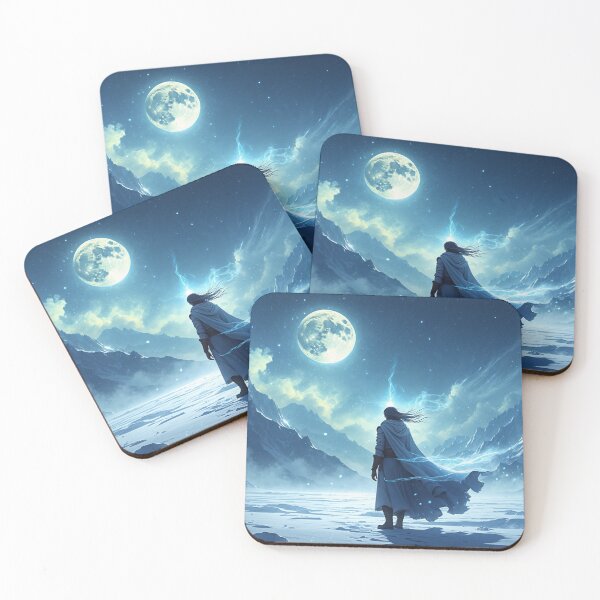 Item preview, Lonely Traveler in Icy Realm Embracing Celestial Magic designed and sold by Astraliscape.