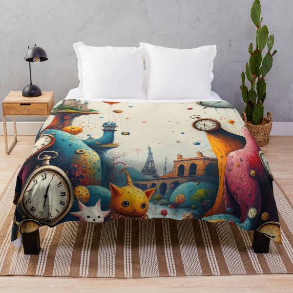 Item preview, Whimsical Surreal Dreamscape – Fantasy Wonderland Wall Art designed and sold by FoisonDesigns.