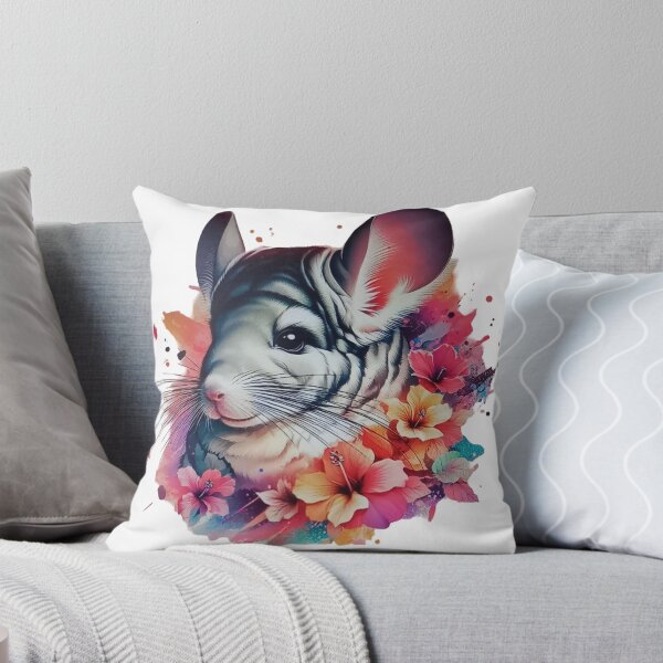 Item preview, A chinchilla surrounded by various colorful leaves and flowers designed and sold by Marcoshop10.