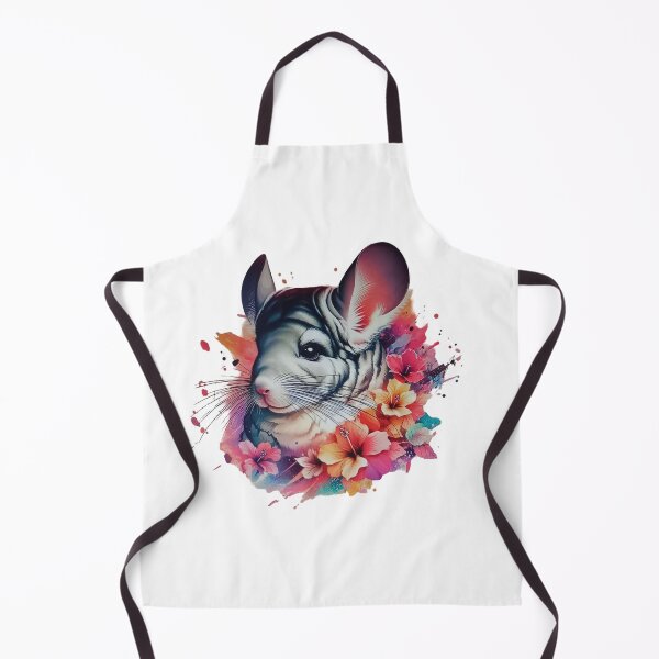 Item preview, A chinchilla surrounded by various colorful leaves and flowers designed and sold by Marcoshop10.