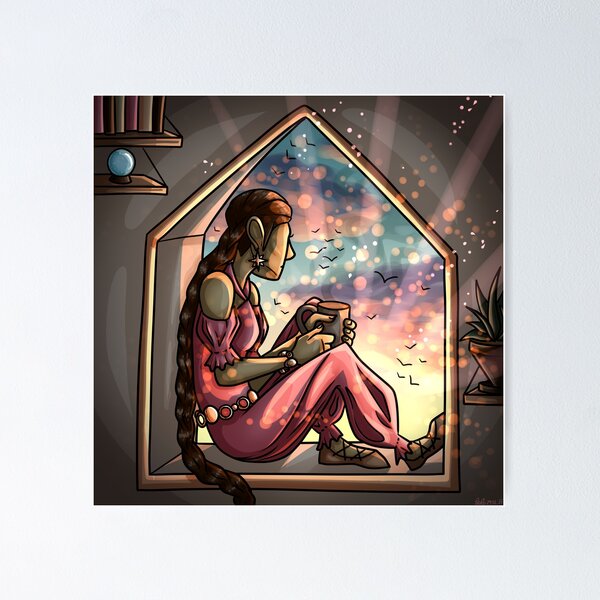 Item preview, Girl in the window designed and sold by RedFire-Art.