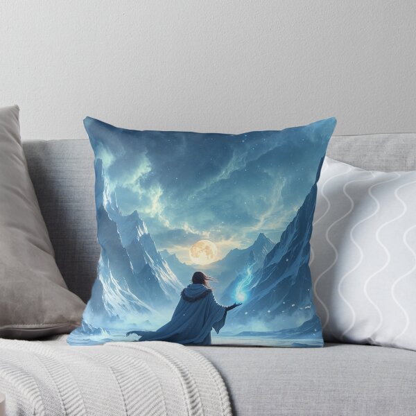 Item preview, Moonlit Solitude: Frozen Wanderer Ignites Pure Ethereal Hope designed and sold by Astraliscape.