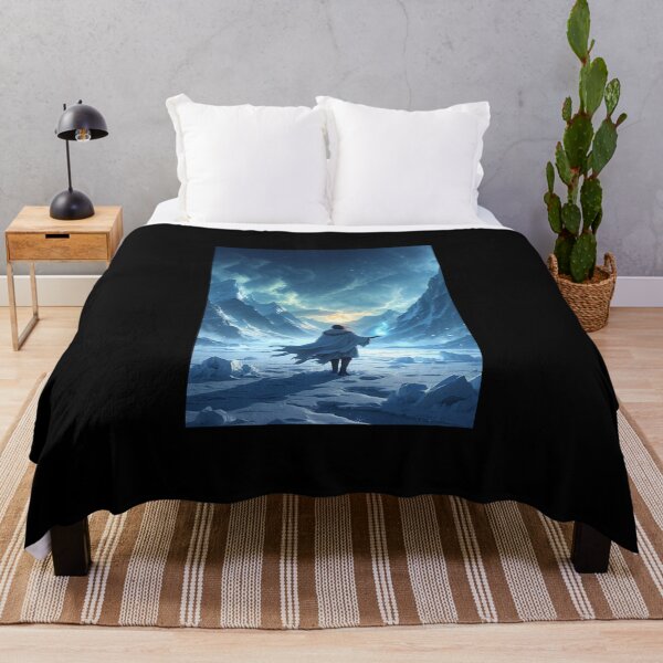 Item preview, Moonlit Solitude: Frozen Wanderer Ignites Pure Ethereal Hope designed and sold by Astraliscape.