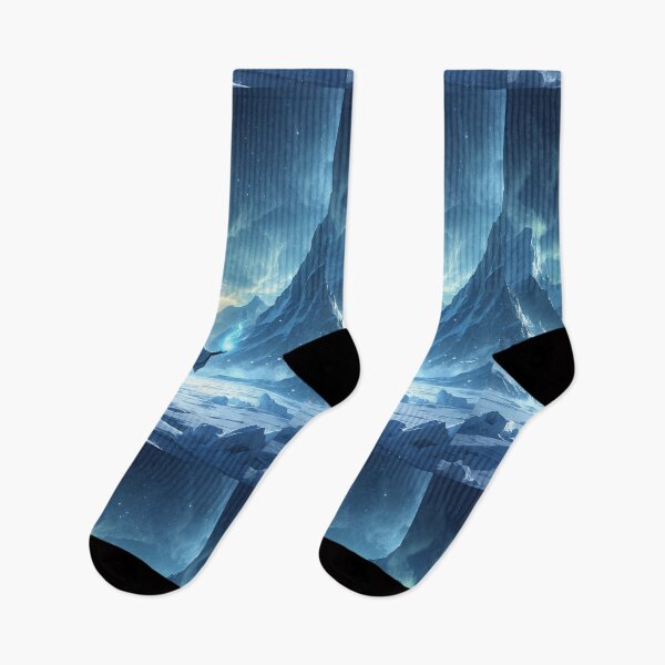 Item preview, Moonlit Solitude: Frozen Wanderer Ignites Pure Ethereal Hope designed and sold by Astraliscape.